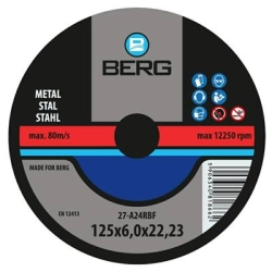 Tarcza do cięcia metalu 125*6.0 do szlif.
