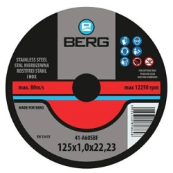 Tarcza do cięcia metalu 125*1.6 INOX BERG
