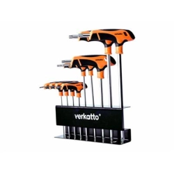 Kpl kluczy TORX 9 szt. typ T