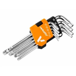 Kpl kluczy TORX 9 szt. długie