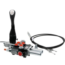 Rozdzielacz 2 sekcyjny P40 + joystick z przyciskiem