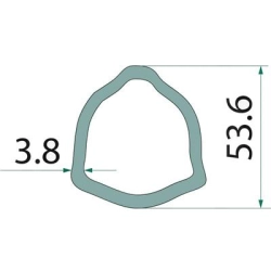 Rura profilowana B5, P9 L-1000 trójkątna