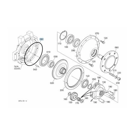 Pierścień Oring zwolnicy ME8200-M105GX, M6-111U