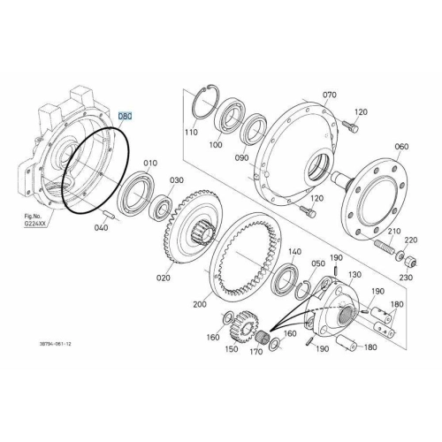 Pierścień Oring zwolnicy ME8200-M105GX, M6-111U